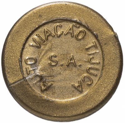 купить Жетон автобуса г. Рио-де-Жанейро, Бразилия (золотистый)