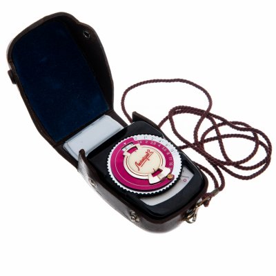 купить Фотоэлектрический экспонометр "Ленинград 2" в оригинальной упаковке, пластик, металл, кожа, завод "Вибратор", г. Ленинград, СССР, 1962 гг.г.