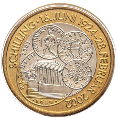 купить Австрия 50 шиллингов 2001 "Эра шиллинга" в официальном буклете