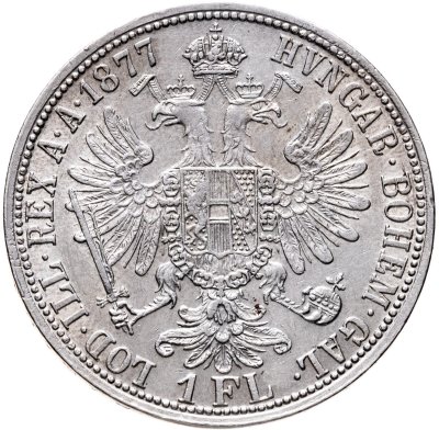 купить Австрия 1 флорин (florin) 1877 Франц-Иосиф