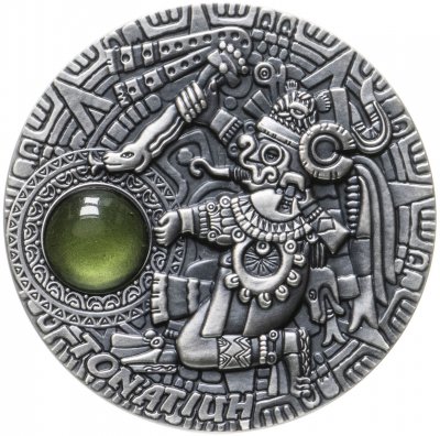 купить Остров Ниуэ 5 долларов 2020 "Бог Солнца Тонатиу", в футляре с сертификатом