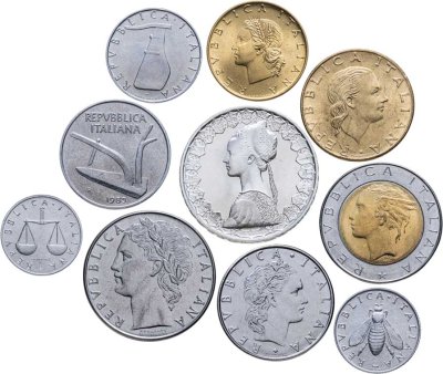 купить Италия годовой набор из 10 монет 1983
