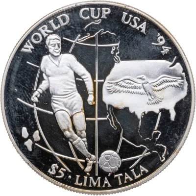 купить Токелау 5 тала (tala) 1994 "Чемпионат мира по футболу в США 1994 года"