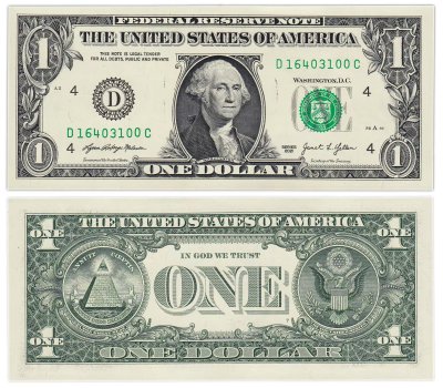 купить США 1 доллар 2017-2021