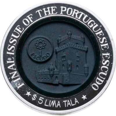 купить Токелау 5 тала 2002 "Последний выпуск Португальского эскудо"