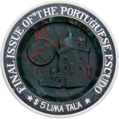 купить Токелау 5 долларов (tala) 2002 "Последний выпуск португальского эскудо до введения евро"