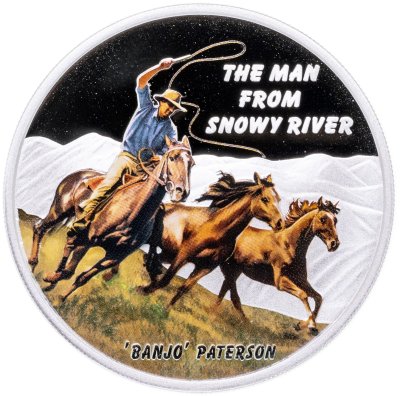 купить Токелау 1 доллар 2010 "Человек со снежной реки" в коробке с сертификатом