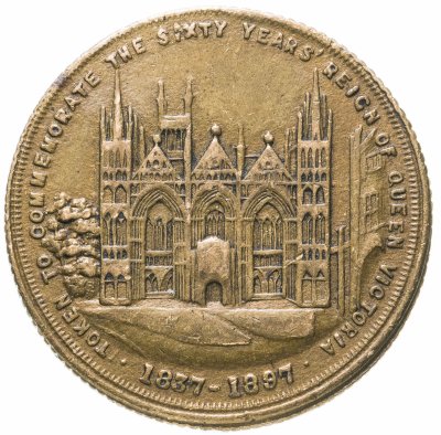 купить Великобритания, медаль 1897 года "Город Питерборо - в память 60-летия правления королевы Виктории"