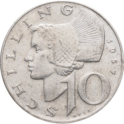 купить Австрия 10 шиллингов (shillings) 1957