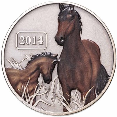 купить Токелау 5 долларов 2014 "Китайский гороскоп - Год лошади", в футляре с сертификатом